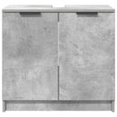 Badeværelsesskab Beton Grå 64,5 x 33,5 x 59 cm Konstrueret træ