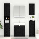 Badeværelsesskab Sort eg 64,5 x 33,5 x 59 cm Konstrueret træ