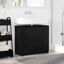 Badeværelsesskab Sort eg 64,5 x 33,5 x 59 cm Konstrueret træ