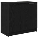 Badeværelsesskab Sort eg 64,5 x 33,5 x 59 cm Konstrueret træ