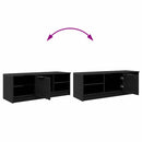 TV-skab 102 x 35 x 36,5 cm Sort eg Konstrueret træ