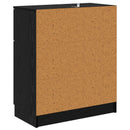 Sideboard med skuffe Sort eg 60 x 30 x 70 cm Konstrueret træ