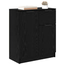 Sideboard med skuffe Sort eg 60 x 30 x 70 cm Konstrueret træ