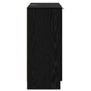 Sideboard med skuffe Sort eg 60 x 30 x 70 cm Konstrueret træ