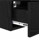 Natskab 2 pcs Sort eg 34 x 30 x 20 cm Konstrueret træ