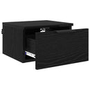 Natskab 2 pcs Sort eg 34 x 30 x 20 cm Konstrueret træ