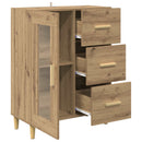 Sideboard Artisan Egetræ 69,5 x 34 x 90 cm Konstrueret træ