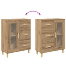 Sideboard Artisan Egetræ 69,5 x 34 x 90 cm Konstrueret træ