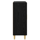 Sideboard med skuffe Sort eg 69,5 x 34 x 90 cm Konstrueret træ