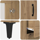 Sideboard med skuffe Artisan Egetræ 69,5 x 34 x 90 cm