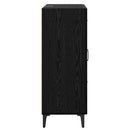 Sideboard Sort eg 69,5 x 34 x 90 cm Ingeniørt træ og jern