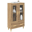 Highboard Artisan Egetræ 70 x 31 x 115 cm Konstrueret træ