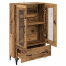 Highboard Gammelt træ 70 x 31 x 115 cm Ingeniørt træ og jern