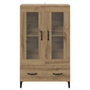Highboard Artisan Egetræ 70 x 31 x 115 cm Ingeniørt træ og jern