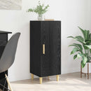 Sideboard Vægmonteret Sort eg 34,5 x 34 x 90 cm Konstrueret træ
