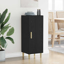 Sideboard Vægmonteret Sort eg 34,5 x 34 x 90 cm Konstrueret træ