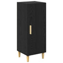 Sideboard Vægmonteret Sort eg 34,5 x 34 x 90 cm Konstrueret træ