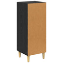 Sideboard Vægmonteret Sort eg 34,5 x 34 x 90 cm Konstrueret træ