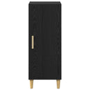 Sideboard Vægmonteret Sort eg 34,5 x 34 x 90 cm Konstrueret træ