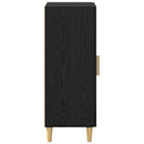 Sideboard Vægmonteret Sort eg 34,5 x 34 x 90 cm Konstrueret træ