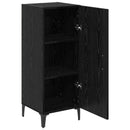 Sideboard Vægmonteret Sort eg 34,5 x 34 x 90 cm Konstrueret træ
