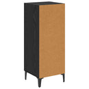 Sideboard Vægmonteret Sort eg 34,5 x 34 x 90 cm Konstrueret træ