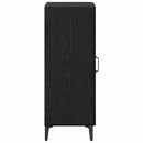 Sideboard Vægmonteret Sort eg 34,5 x 34 x 90 cm Konstrueret træ
