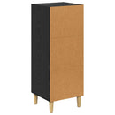 Sideboard Sort eg 34,5 x 32,5 x 90 cm Konstrueret træ