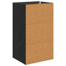 Sideboard med skuffe Sort eg 40 x 33 x 70 cm Konstrueret træ