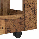 Kontortrolley Gammelt træ 60 x 45 x 60 cm Konstrueret træ