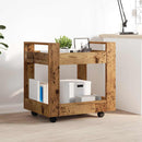 Kontortrolley Gammelt træ 60 x 45 x 60 cm Konstrueret træ