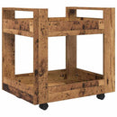 Kontortrolley Gammelt træ 60 x 45 x 60 cm Konstrueret træ