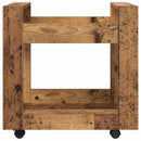 Kontortrolley Gammelt træ 60 x 45 x 60 cm Konstrueret træ