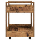 Kontortrolley Gammelt træ 60 x 45 x 60 cm Konstrueret træ