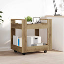 Kontortrolley Artisan Egetræ 60 x 45 x 60 cm Konstrueret træ