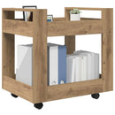 Kontortrolley Artisan Egetræ 60 x 45 x 60 cm Konstrueret træ