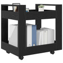 Kontortrolley Sort eg 60 x 45 x 60 cm Konstrueret træ