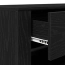 TV-skab med skuffe Sort eg 100 x 35 x 40 cm Konstrueret træ