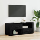TV-skab med skuffe Sort eg 100 x 35 x 40 cm Konstrueret træ