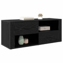 TV-skab med skuffe Sort eg 100 x 35 x 40 cm Konstrueret træ