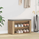 Skostativ med hylde artisan eg 75 x 35 x 45 cm Konstrueret træ
