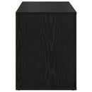 Skostativ med hylde Sort eg 75 x 35 x 45 cm Konstrueret træ