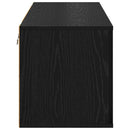 Sko skab med hylde Sort eg 100 x 35 x 38 cm Konstrueret træ
