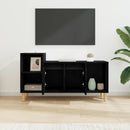 TV-skab Sort eg 100 x 35 x 55 cm Konstrueret træ