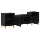 TV-skab Sort eg 160 x 35 x 55 cm Konstrueret træ