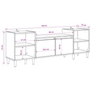 TV-skab Sort eg 160 x 35 x 55 cm Konstrueret træ