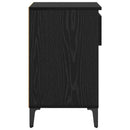 Sko skab med skuffe Sort eg 102 x 36 x 60 cm Konstrueret træ