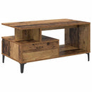 Sofabord med skuffe Gammelt træ 90 x 49 x 45 cm Konstrueret træ
