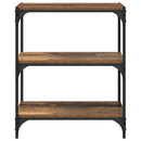 Bogskab Gammelt træ 60 x 33 x 70,5 cm Ingeniørt træ og jern