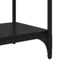 Bogskab Sort eg 80 x 33 x 70,5 cm Ingeniørt træ og jern